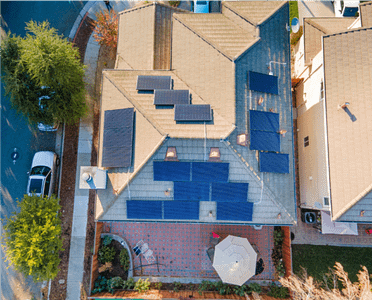 Solar panels on all roof sides - San Jose CA